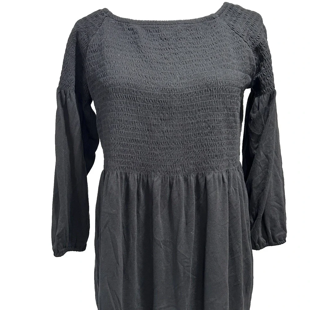 J.Jill J.‎ Jill Women's Top Small Cottagecore Smocked Boho Boatneck Feminine - Picture 2 of 9